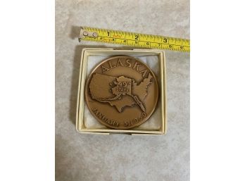 Alaska 49th State Bronze Medal By Medalic Art