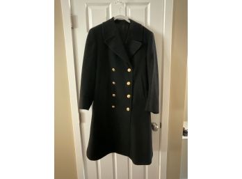 WWII Era Officers Pea Coat - 8 Button By Novakoff