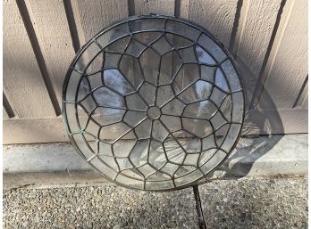 Round Clear Stained Glass - 24 '