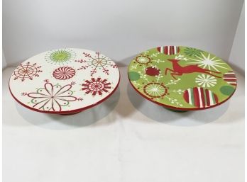 2 Sur La Table Holiday Platters