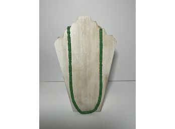 Sliced Green Prosser Beads