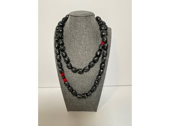 Black Coral Prayer Beads