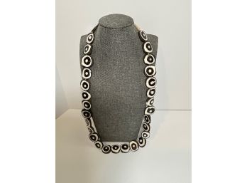 Batik Round Bone (Eye Design) Beads