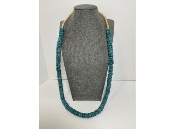 Aja Style Sliced Teal Krobo Beads