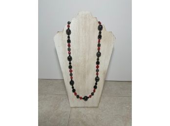 Jay King Mine Finds Red & Black Beaded Necklace