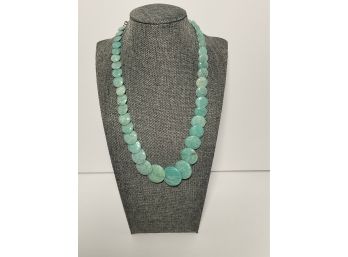 Jay King Overlapping Jade Disk Necklace