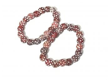 Red Venetian Skunk Beads (Bracelet)