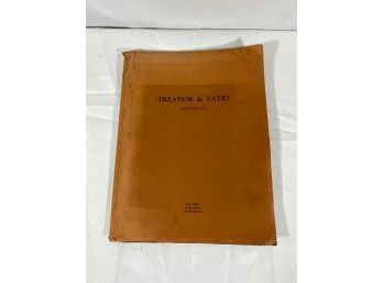 Very Rare Treanor & Fatio Architects Book - Circa 1938