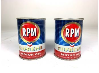 Vintage RPM Motor Oil Coin Banks
