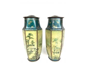 Tin Chinese Canisters