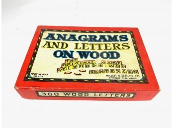 Milton Bradley Co. 'Letters On Wood'