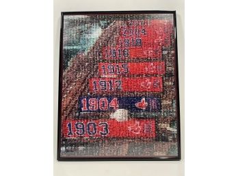 Red Sox World Series Titles Framed Artwork