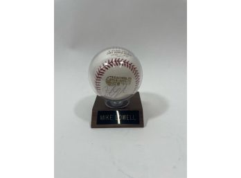 2007 World Series Hand Signed Mike Lowell Baseball