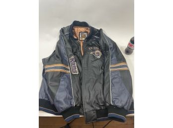 Vintage Leather St. Louis Rams Jacket