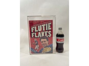 Collectible Flutie Flakes Cereal Box In Hard Case