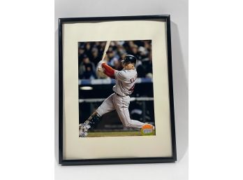 Framed Red Sox World Series Photograph