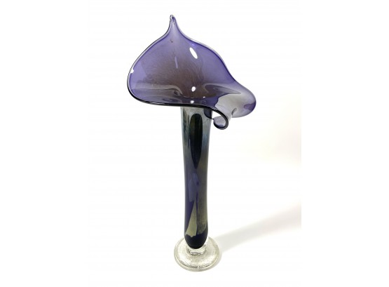 Mid-century 'jack-in-The-Pulpit' Art Glass Vase
