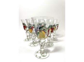 Italian Hand-painted Goblets