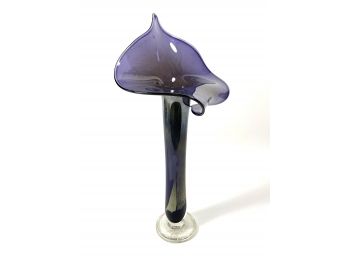 Mid-century 'jack-in-The-Pulpit' Art Glass Vase