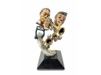 1950 Paul Wegner Bronze Limited Edition Sculpture 'face The Music' /500