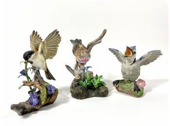 English Bone China Porcelain Bird Sculptures - Boehm