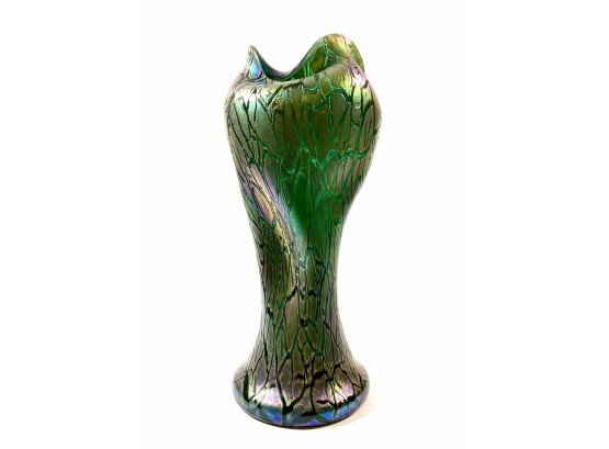 Large Art Nouveau Art Glass Vase - Signed 'Loetz - Austria'