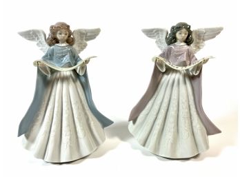 (2) Lladro Angel Sculptures