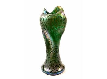 Large Art Nouveau Art Glass Vase - Signed 'Loetz - Austria'