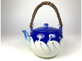 Japanese Tea Pot W/ Bamboo Handle