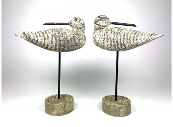 Wooden Bird Sculptures