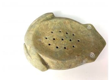 Soapstone Frog Soap Holder