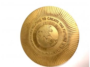Solid Bronze Chevron Commemorative Medallion