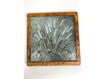 Stoneware Art Trivet - Reeds