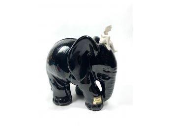 Vintage Haeger Circus Elephant Sculpture