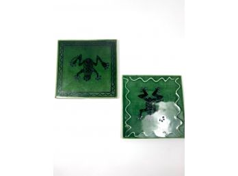 Vintage Frog Art Tiles