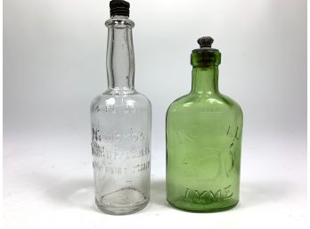 Antique Rockbro & Royall Lyme Bottles