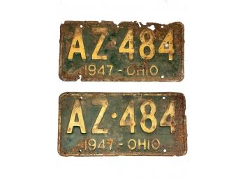 1940s Ohio License Plates