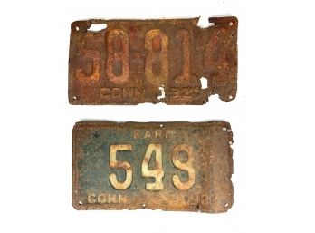 1920s CT License Plates