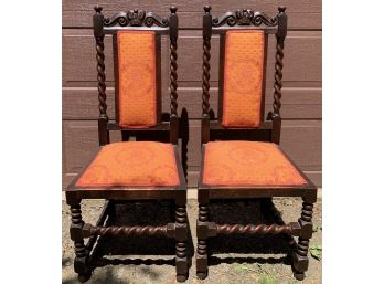 Pair Of Spanish Colonial Chairs