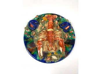 Vintage Majolica Lobster Art
