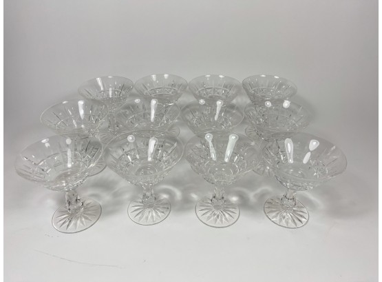 Set Of 12 Waterford Champagne Saucers Or Sherbet -Kylemore Pattern