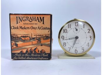 Vintage Ingram Alarm Clock & Original Box