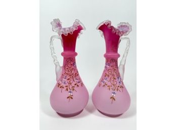 Victorian Hand-painted Vases