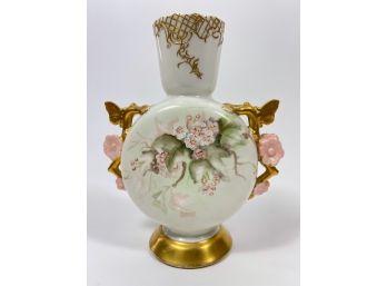 Elite Limoges Hand Decorated Antique Vase