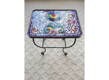 Mosaic Tile Plant Stand
