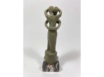Lovers Sculpture - Marble Base - Alva Museum Replica