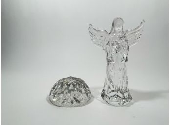 Waterford Crystal Angel & Paperweight - Both Watermarked