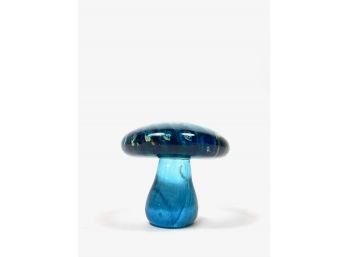 Vintage Mushroom Blown Art Glass Sculpture