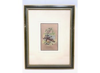 Antique Fishing Woodblock Print - 'How To Go Fishing'