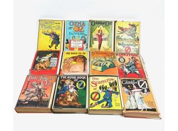 RARE - Set Of Twelve 1900s Wizard Of Oz Books By Frank Baum - 1907 To 1923